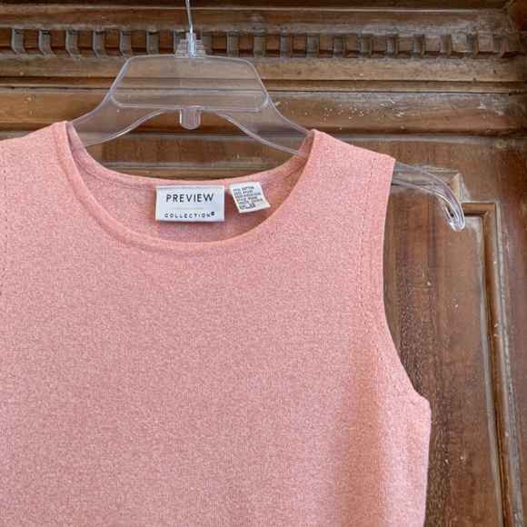 Preview Collection Coral Sleeveless Knit top Size XS - Picture 3 of 5